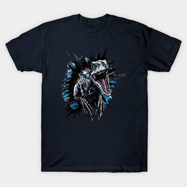 Blue the Raptor T-Shirt by WorldDinosaurs